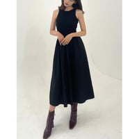 fabric switching onepiece "black"