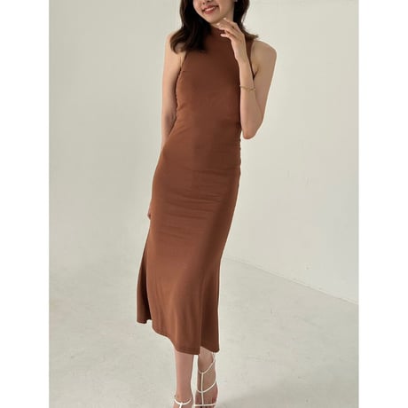 classy standcolor rive onepiece "brown"