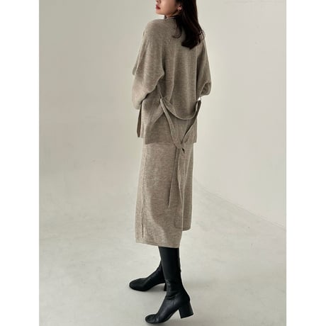 gloss cardigan onepiece set up