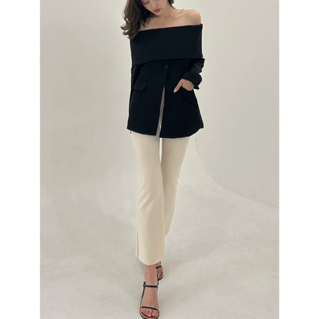 grace flea pants white