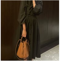 waist mark onepiece  "black”