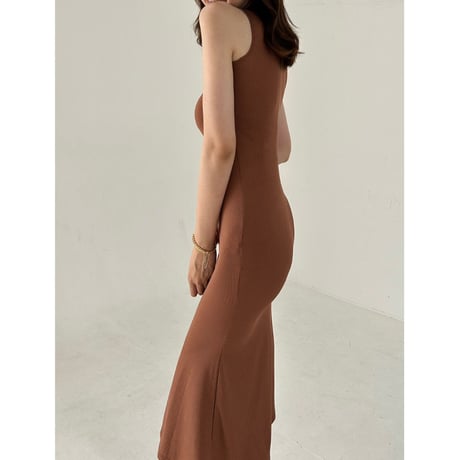 classy standcolor rive onepiece "brown"
