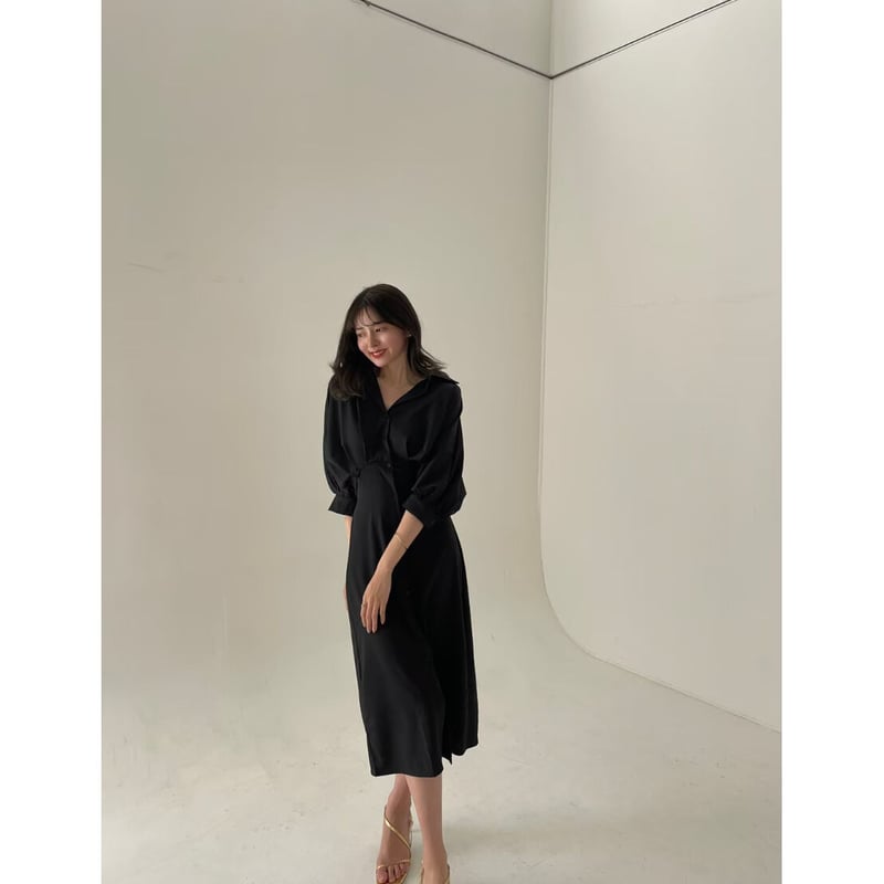 lovan ワンピース v neck knit elegant onepiece