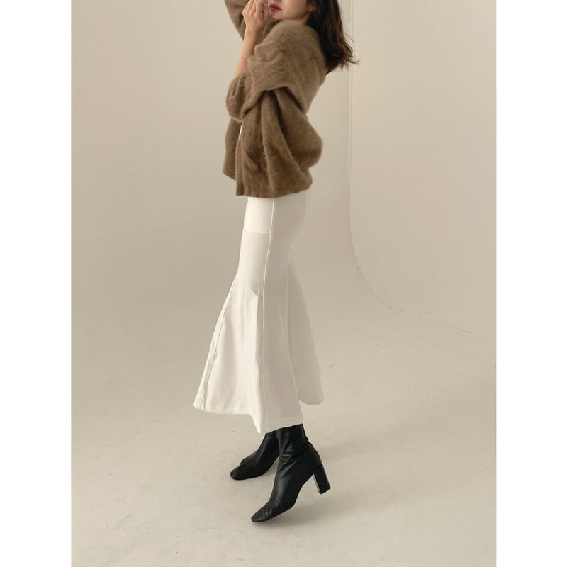 elegance line mermaid skirt ”black - スカート - スカート