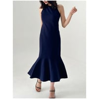elegant mermaid onepiece navy