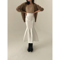 elegance line mermaid skirt "white"