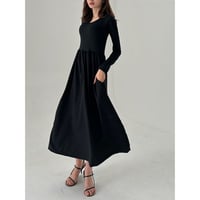 classy material docking onepiece "black"