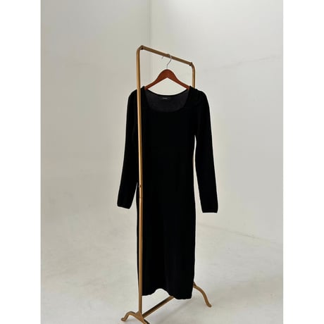 decollte rive square neck onepiece