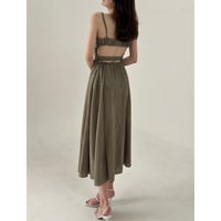 elegant back open design onepiece