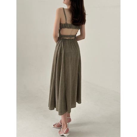 elegant back open design onepiece