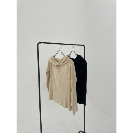 elegant off shoulder knit "ivory"