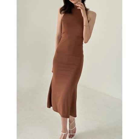 classy standcolor rive onepiece "brown"