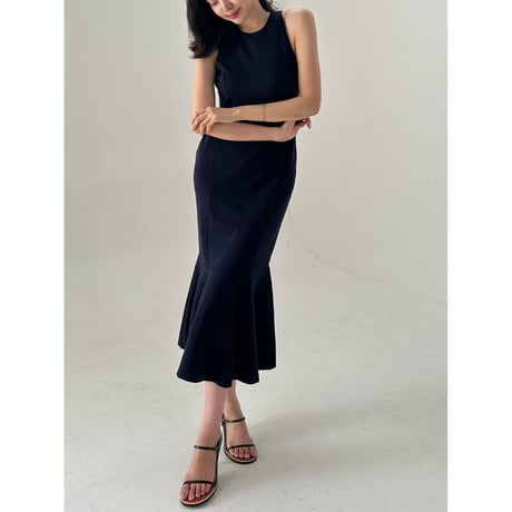 elegant mermaid onepiece navy
