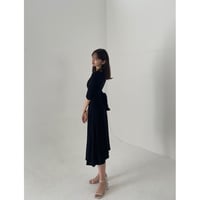 vneck tai onepieace "black"