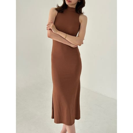 classy standcolor rive onepiece "brown"