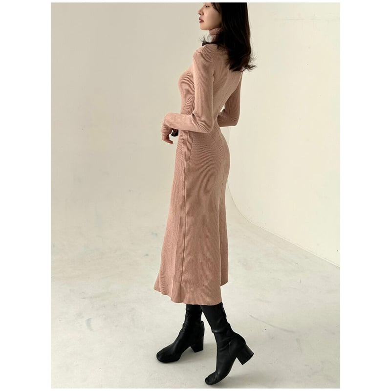 louren rib cotton mermaid onepiece 【公式通販】