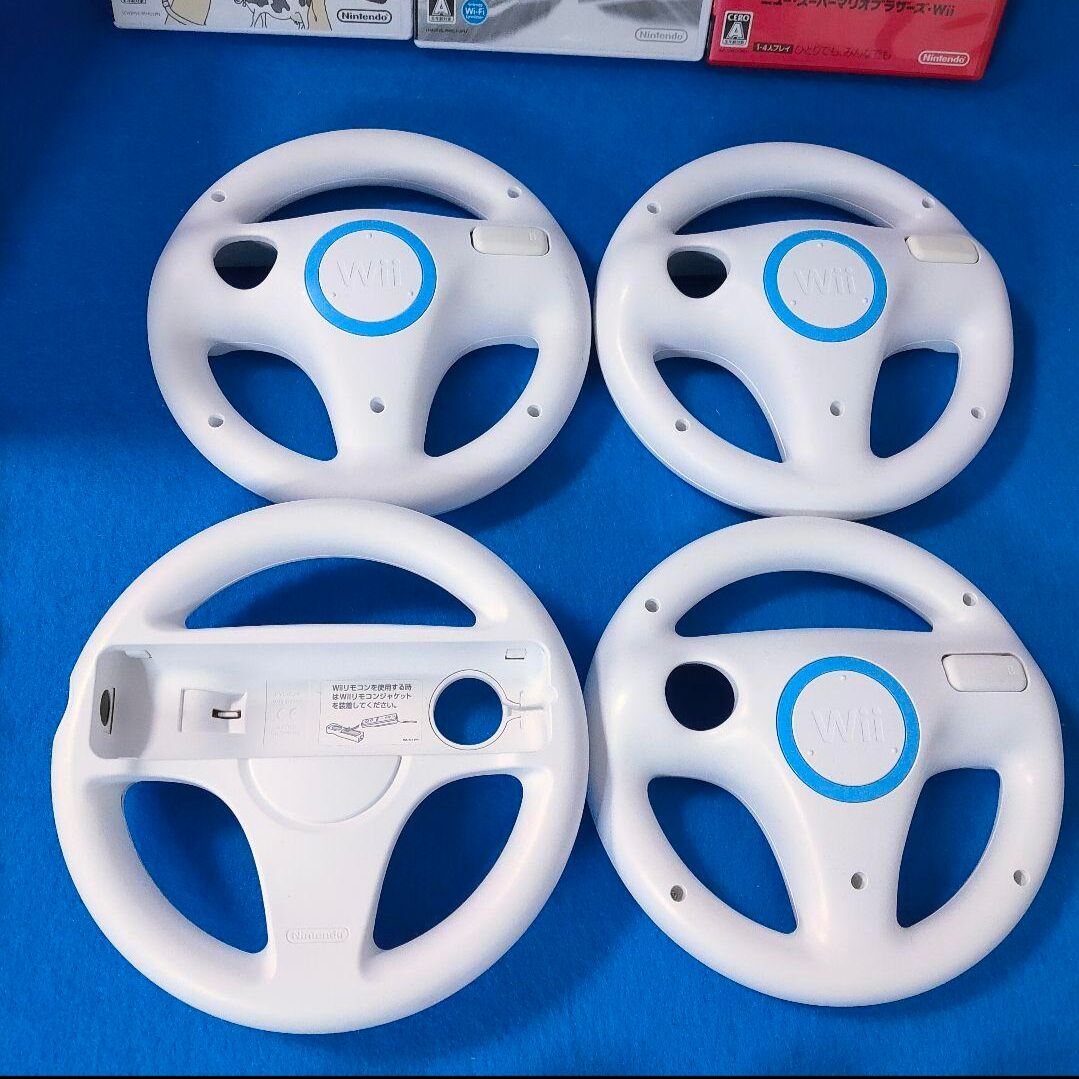 任天堂 wii 4人で遊ぶ♪本体 ハンドル マリオカート Newスーパー 任天堂 wii 4人で遊ぶ♪本体 ハンドル マリオカート Newスーパー