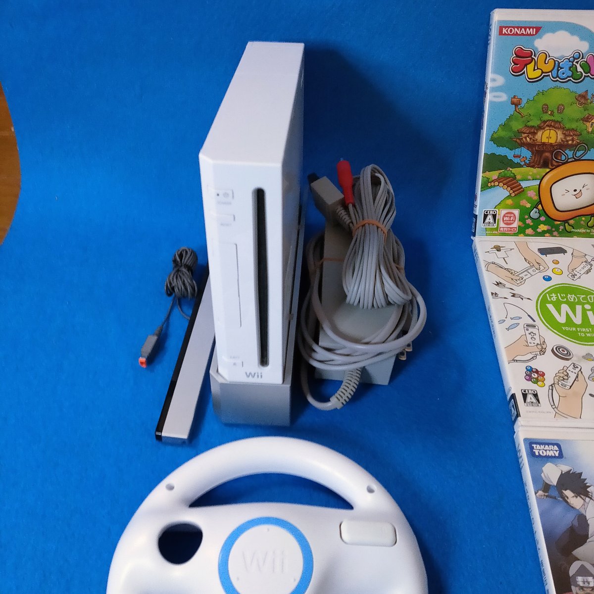 任天堂 Wii 本体 ホワイト Wii fit マリオカート ソフト6枚付き - 家庭 