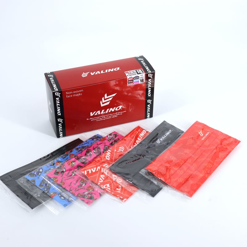 VALINOマスクと下田紗弥加選手xVALINOコラボ不織布マスク18枚セット