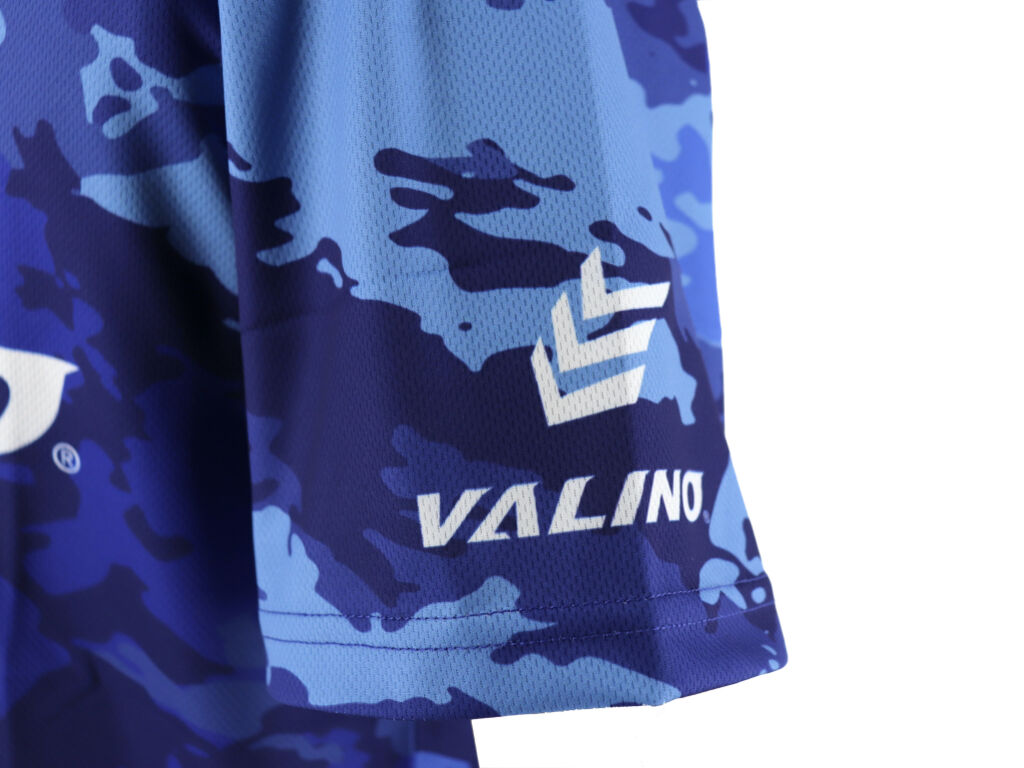 ブルー　カモフラ柄 青迷彩柄VALINO DRY CAMO TEE – BLUE [2025] | VALINO