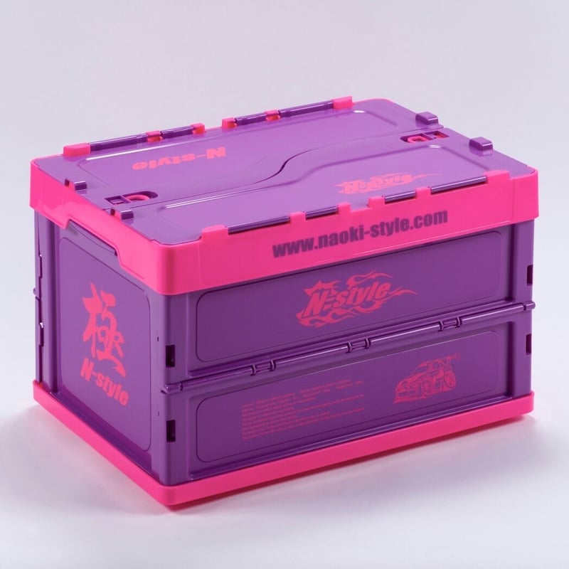 送料無料キャンペーン中！】N-StyleコンテナBOX パープルx蛍光ピンク