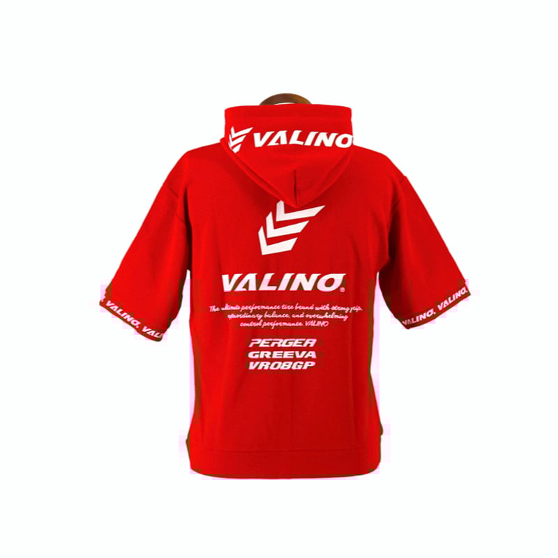 RED VALENTINO ジップパーカー(半袖) VALINO半袖パーカーRED | VALINO TOKYO OFFICAL STORE