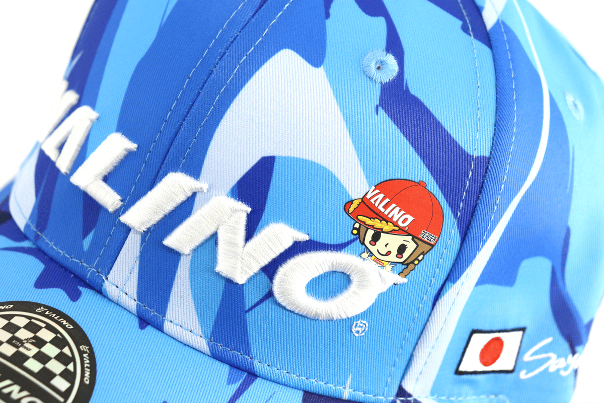 特典付】青迷彩柄下田紗弥加選手モデルVALINO コラボキャップ 【VA-CAP