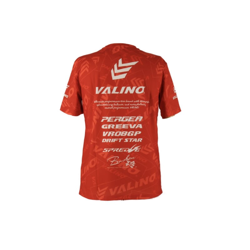 VALINO 赤ドライメッシュTシャツステッカーボム | VALINO TOKYO