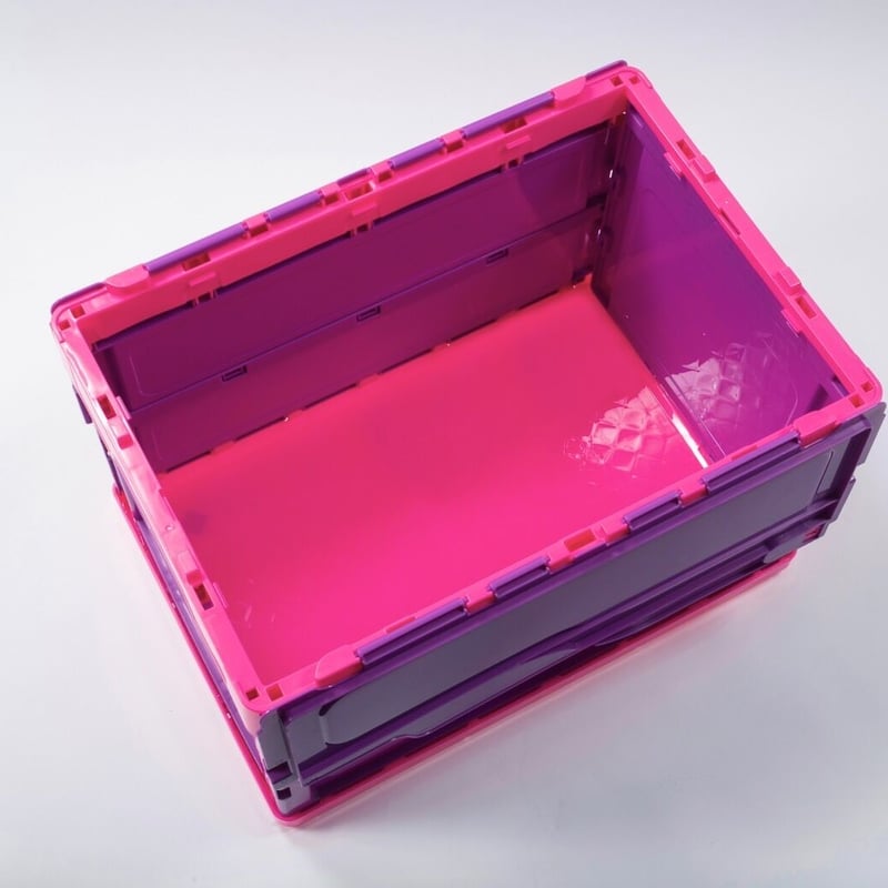 送料無料キャンペーン中！】N-StyleコンテナBOX パープルx蛍光ピンク