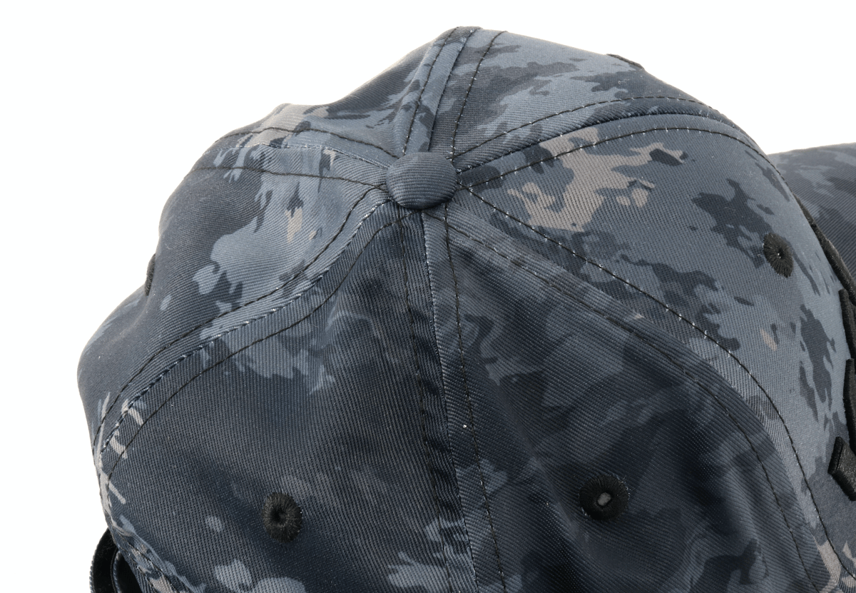 A&W キャップ 黒 迷彩 青 セットで A&W キャップ 黒 迷彩 青