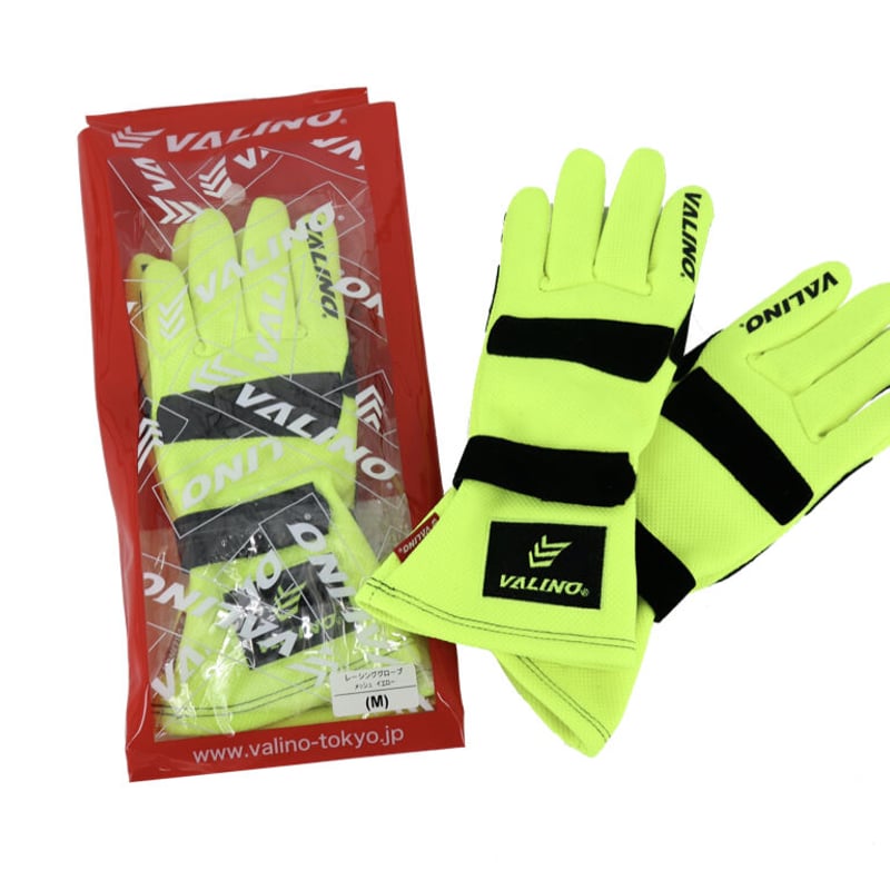 VALINOレーシンググローブ メッシュイエロー | VALINO TOKYO OFFICAL