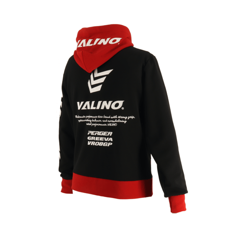 VALINO長袖パーカーBLACK　タオル生地