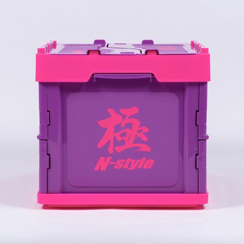 送料無料キャンペーン中！】N-StyleコンテナBOX パープルx蛍光ピンク