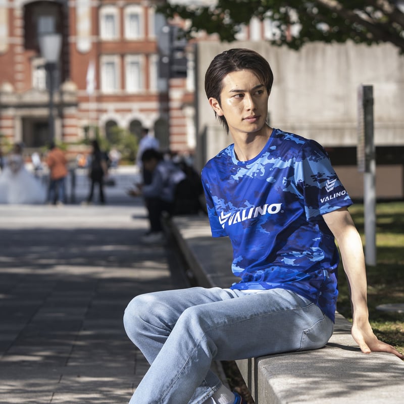 青迷彩柄VALINO DRY CAMO TEE – BLUE [2025] | VALINO