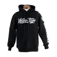まとめ買いがお得‼迷ったら、これ。VALINO TIRESパーカーBLACK（筆記体文字）