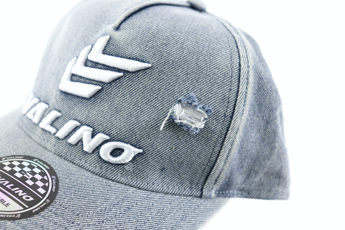 下田紗弥加選手おススメVALINO キャップ ダメージ加工デニム 【VA-CAP