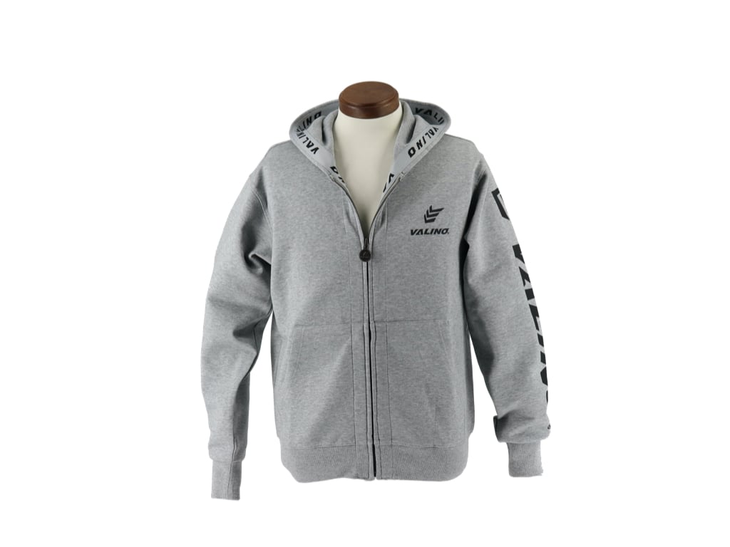 VALENTINO ゴールドVロゴ　フード付きパーカー　グレー VALENTINO ゴールドVロゴ フード付きパーカー グレー