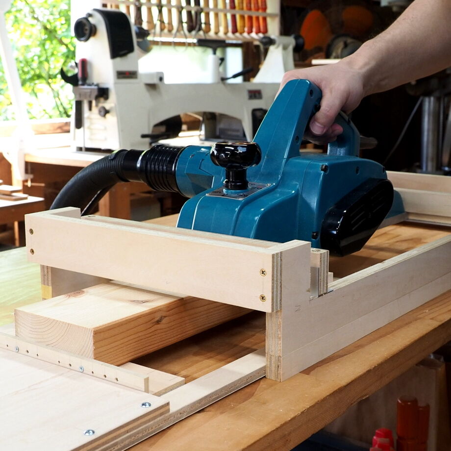 Electric Hand Planer Jig support for Bosch＜図面＞
