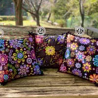 現地購入ペルー刺繍アルパカウールクッションカバー2枚セット