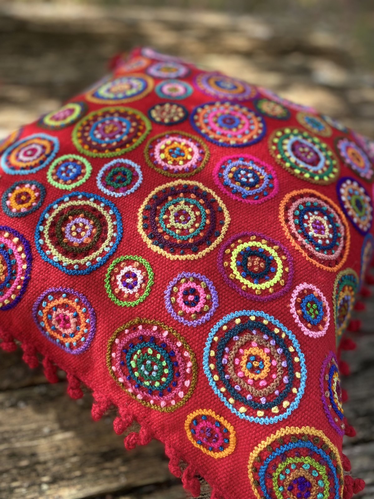 ペルーアルパカウール 手刺繍クッションカバー 3色展開 | MISKY ペルーアルパカウール 手刺繍クッションカバー 3色展開 | MISKY