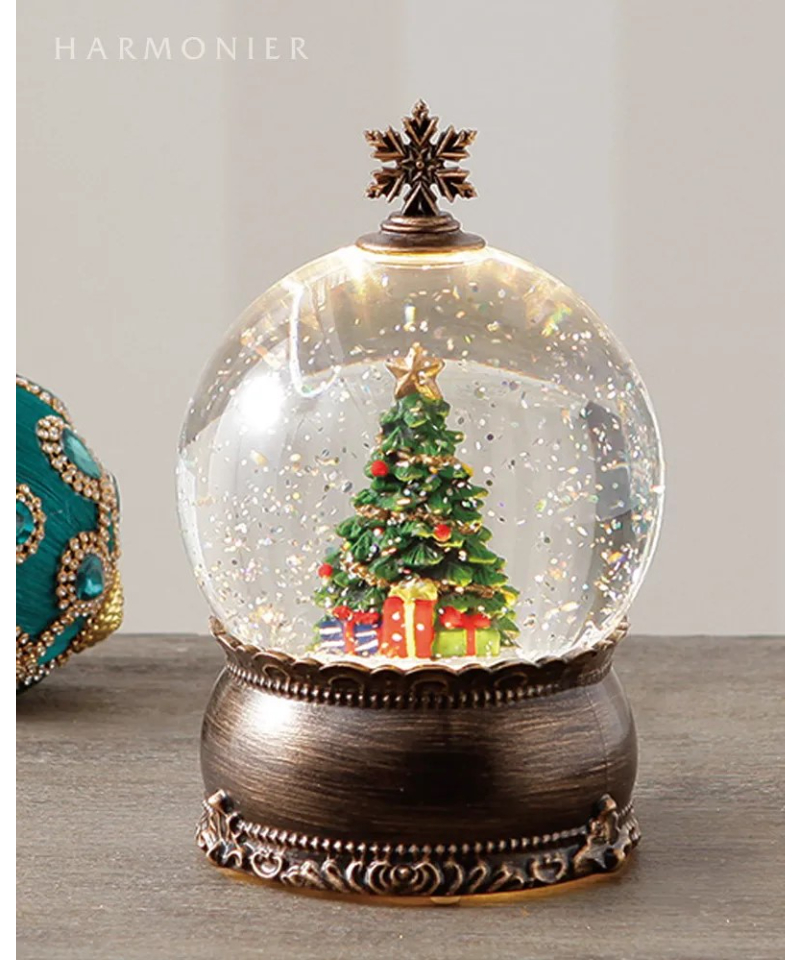 リキッドLEDスノードーム/クリスマスツリー※電池・USB仕様（R