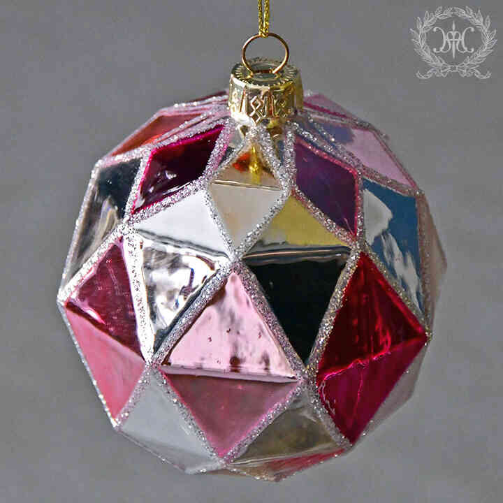 ハーレクインガラスオーナメント ピンク 010473 | インテリア館 アリス