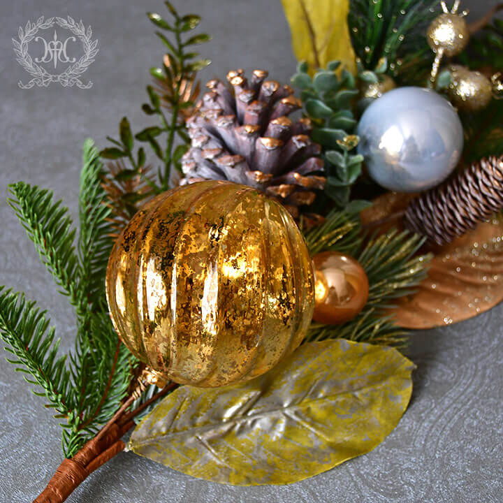 クリスマスデコ ブランチゴールド 010431 | インテリア館 アリス