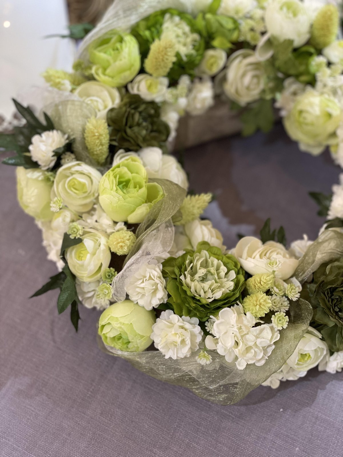 ナチュラルホワイトグリーン 230509-D | インテリア館 アリス