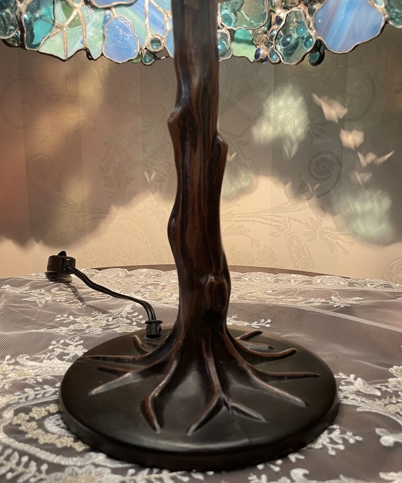 ブルーグレープステンドグラスランプ | インテリア館 アリス