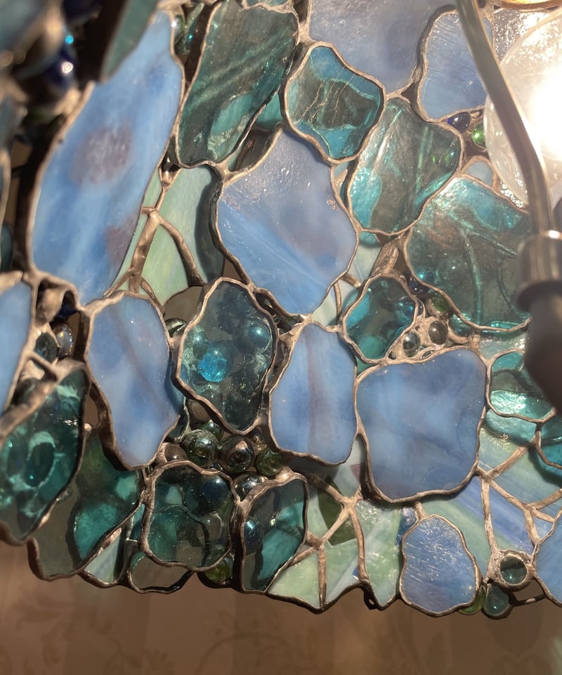 レア型 ユニコーン ヴィンテージ ステンドグラス スコットランド ブルー 高級 高級 レア型 ユニコーン ヴィンテージ ステンドグラス スコットランド