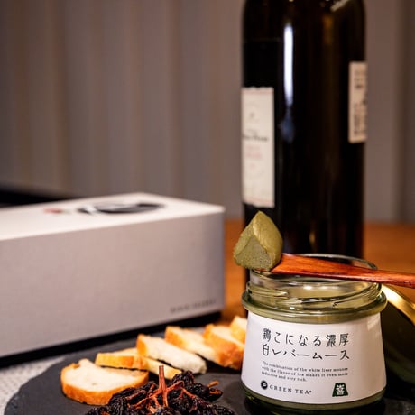 【ギフトset  】鶏こになる濃厚白レバームース Green tea ＋