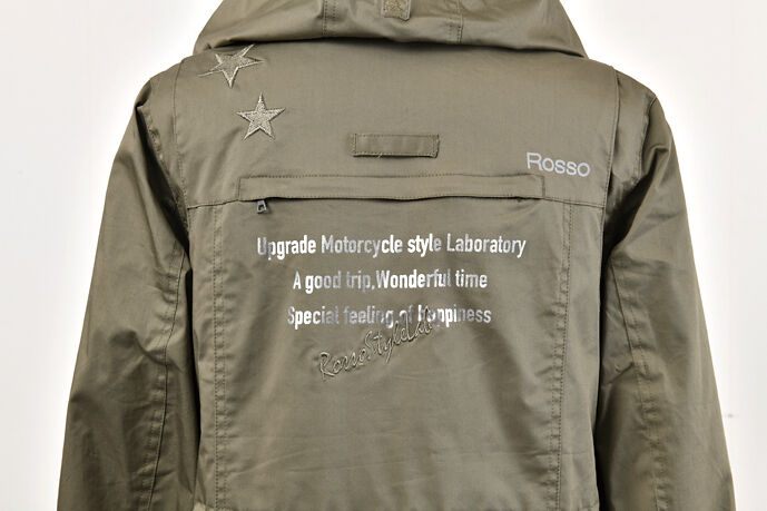 【未使用品】フーデッドミリタリージャケット Rosso StyleLab ROJ-101 「ROSSO StyleLab」フーデッドミリタリージャケット