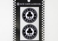 N018DE「ACE CAFE RACER」デカール Racer サークル 45 x 2