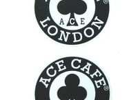 N004DE「ACE CAFE LONDON」デカール ラウンド 50mm（2枚入り)
